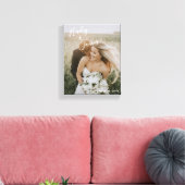 Elegante foto moderne trouwdag canvas afdruk (Insitu (Woonkamer))
