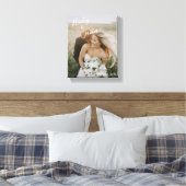 Elegante foto moderne trouwfoto canvas afdruk (Insitu (Slaapkamer))