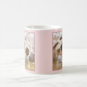 Elegante foto moeder citeren moderne script koffiemok (Center)