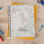 Elegante foto Monogram Naam 2025 Planner<br><div class="desc">Classy gepersonaliseerde 2025 planner met een volledig afgedrukte foto voor / achter voor u om te veranderen in uw eigen,  een witte overlay,  uw initiaal en naam.</div>