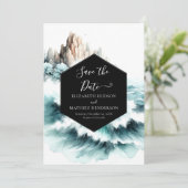 Elegante foto nautische bruiloft save the date (Staand voorkant)