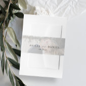 Elegante foto overlay bruiloft uitnodigingen wikkel