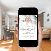 Elegante foto overlay pensioen partij boog kaart