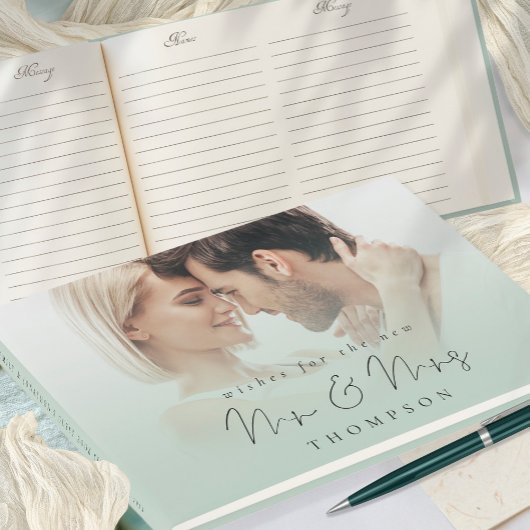 Elegante foto overlay wenst nieuwe Mr. Sage Gastenboek