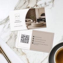 Elegante foto QR-code interieurontwerper