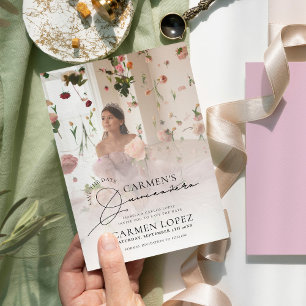 Elegante foto Quinceanera Save The Date