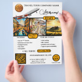 Elegante foto reizen Sjabloon Flyer (Hand)