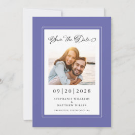 Elegante foto romantische betrokkenheid trouw tren save the date