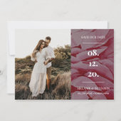 Elegante foto Romantische bloem Save the Dates Kaart (Voorkant)