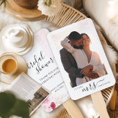 Elegante foto Roze Rood Goud Bloemen Vrijgezellenf Handwaaier