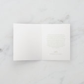 Elegante Foto Sage Groene Script Monogram Huwelijk Bedankkaart (Binnen)