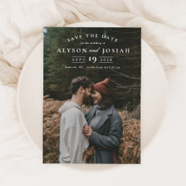 Elegante foto save the date
