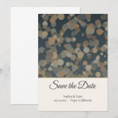 Elegante Foto Save the Date Kaart Script Goud (Voorkant / Achterkant)