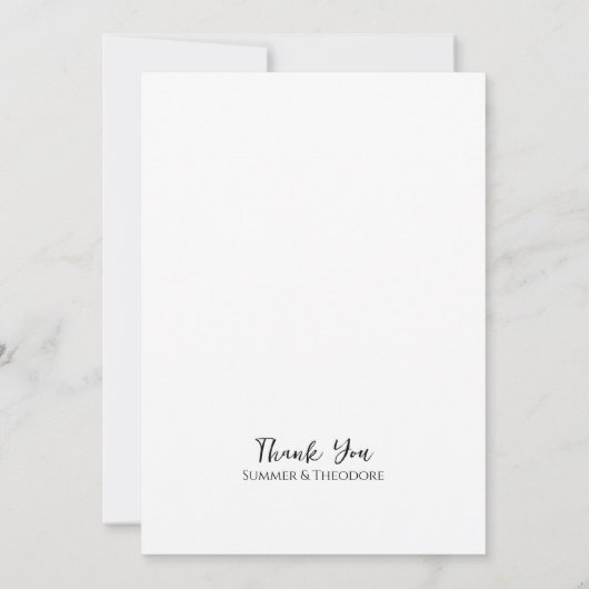 Elegante foto Save the Date uitnodiging (Achterkant)