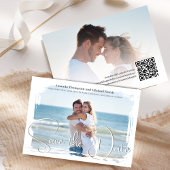 Elegante foto Sla de datum script bruiloft Save The Date