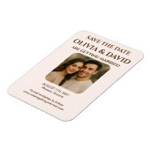 Elegante foto Sla de datummagneet op | Modern Luxe Magneet (Linkerzijde)