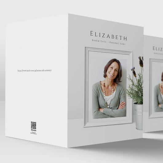 Elegante foto sympathie begrafenis dank u kaarten