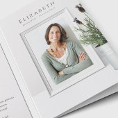 Elegante foto sympathie begrafenis dank u kaarten