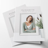 Elegante foto sympathie begrafenis dank u kaarten