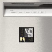 Elegante foto, trouw champagne magneet (Insitu (Vaatwasser))