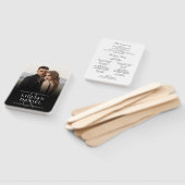 Elegante Foto Trouwprogramma Handwaaier (Niet-gemonteerd)