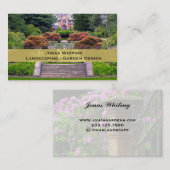 Elegante foto tuinieren Visitekaartje (Voorkant / Achterkant)