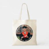 Elegante foto van afstudeerdag als aandenken tote bag (Achterkant)