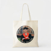 Elegante foto van afstudeerdag als aandenken tote bag (Voorkant)