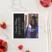 Elegante foto van de vrouw Afstuderen Servetten (Insitu)