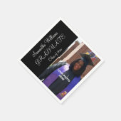 Elegante foto van de vrouw Afstuderen Servetten (Hoek)