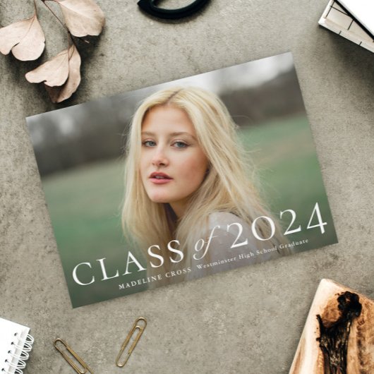 Elegante foto van eindexamenklas Afstuderen