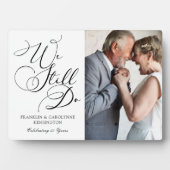 Elegante foto van hernieuwing van geloften bij jub fotoplaat (voorkant)