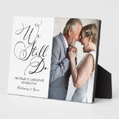 Elegante foto van hernieuwing van geloften bij jub fotoplaat (Zijkant)