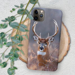 Elegante foto van witstaarthert in winters seizoen Case-Mate iPhone case