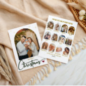 Elegante foto Vrolijk kerstjaar in de Review Feestdagenkaart