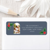 Elegante foto Winter groen Etiket (Insitu)