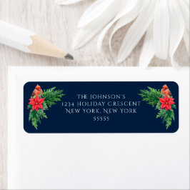 Elegante foto Winter groen Etiket
