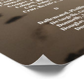 Elegante foto zitplan bruiloft poster (Hoek)