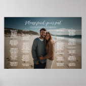 Elegante foto zitplan bruiloft poster (Voorkant)