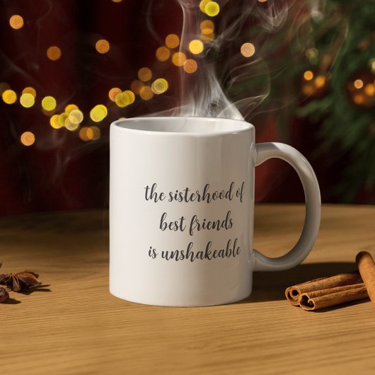 Elegante foto Zusterschap Quote Bestie Mok