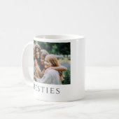 Elegante foto Zusterschap Quote Bestie Mok (Voorkant links)