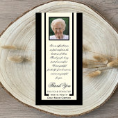 Elegante fotobetankingsympathie fotokaart bedankkaart