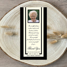 Elegante fotobetankingsympathie fotokaart bedankkaart