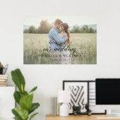 Elegante fotobruiloft welkom poster (Thuiskantoor)