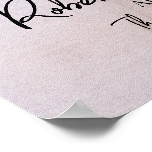 Elegante fotobruiloftswelkom poster (Hoek)