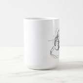 Elegante fotocamera schets koffiemok (Center)