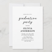 Elegante fotocollage afstudeerfeest kaart (Achterkant)