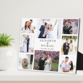 Elegante fotocollage bruiloft fotoplaat