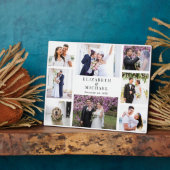 Elegante fotocollage bruiloft fotoplaat (Zijkant)