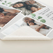 Elegante fotocollage citaat oma kleinkinderen sherpa deken (3/4)